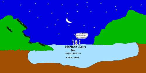 Cartoon: Herman Cain For President? (medium) by Cocotero tagged politics