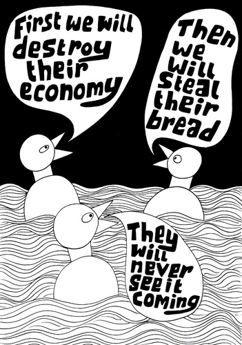 Cartoon: Plan for the future (medium) by baggelboy tagged duck,plan