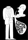 Cartoon: Its a mystery to me (small) by baggelboy tagged murder,butler