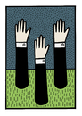 Cartoon: Underground (small) by baggelboy tagged hands,stuck