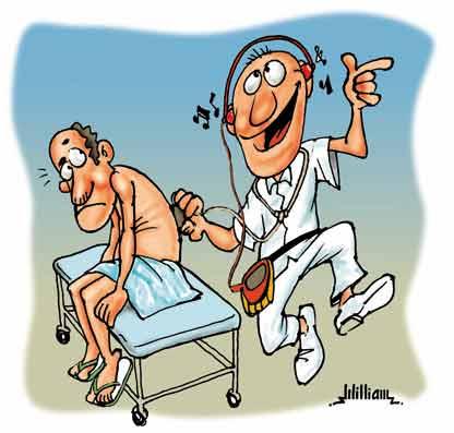 Cartoon: Doctor (medium) by William Medeiros tagged medical,dance,music