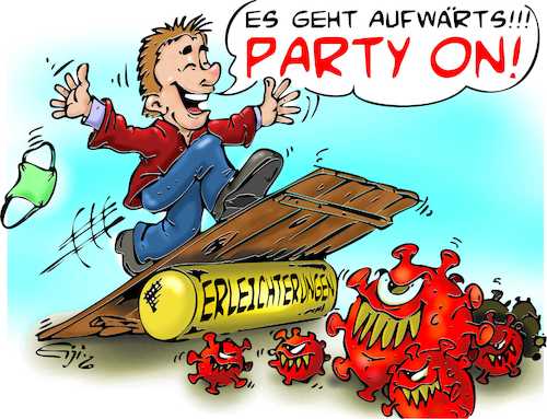 Cartoon: Erleichterungen (medium) by eisi tagged corona