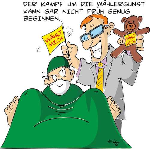 Cartoon: Wahlwerbung (medium) by eisi tagged wahlwerbung,kinder