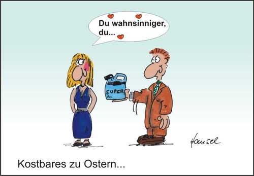 Cartoon: Ostergeschenk (medium) by Hansel tagged hansel,benzinpreise,geschenk