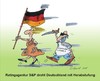 Cartoon: S und P droht Deutschland (small) by Hansel tagged ratingagenturen