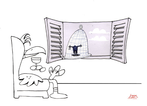 Cartoon: and the bird can sing (medium) by juniorlopes tagged cartoon,cartoon