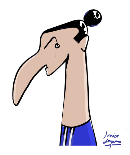 Cartoon: Ibrahimovic (medium) by juniorlopes tagged ibrahimovic,ibrahimovic