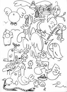 Cartoon: Little birds (medium) by juniorlopes tagged sketch,cartoon,