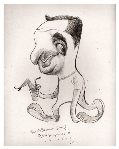 Cartoon: My caricature by Turcios (medium) by juniorlopes tagged turcios,turcios