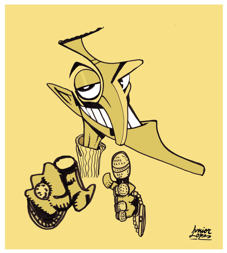 Cartoon: Sammy Davis Jr (medium) by juniorlopes tagged jr,davis,sammy,sammy,davis,jr