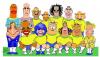 Cartoon: Brazilian football team (small) by juniorlopes tagged football,caricature