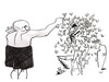 Cartoon: Picasso drawing Caribe (small) by juniorlopes tagged picasso,caribe