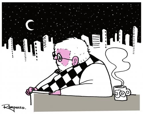 Cartoon: Jo Soares (medium) by Marcelo Rampazzo tagged jo,soares,jo soares,humorist,talk show,karikatur,karikaturen,tv,jo,soares,talk,show