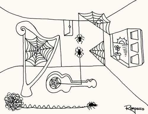 Cartoon: Spider 2 (medium) by Marcelo Rampazzo tagged spider