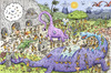 Cartoon: CaveWorld (small) by Marcelo Rampazzo tagged puzzle,caveman,dinosaurs