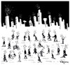 Cartoon: Conective Minds (small) by Marcelo Rampazzo tagged conective minds