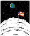 Cartoon: moonwalker (small) by Marcelo Rampazzo tagged moonwalker michael jackson apollo moon