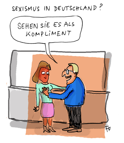 Cartoon: Sexismus (medium) by Florian France tagged sexismus,brüderle,fdp,stern,journalisten,professionelle,distanz,zeitpunkt,veröffentlichung