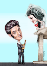 Cartoon: elvis (small) by ivo tagged wow