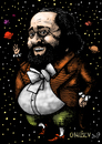 Cartoon: Luciano Pavarotti (small) by ivo tagged wow