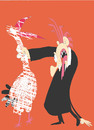 Cartoon: stork (small) by ivo tagged wau