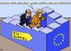 Cartoon: Die unendliche Geschichte (small) by RachelGold tagged eu,krise,euro,gipfel,merkel,hollande,penrosetreppe
