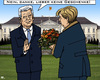 Cartoon: Dt. Präsident (small) by RachelGold tagged deutschland,präsident,gauck,merkel,blumen,geschenke