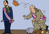 Cartoon: Spanish Handover of Crown (small) by RachelGold tagged spain,throne,juan,carlos,felipe,crown