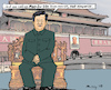 Cartoon: Chinese Emperor? (small) by MarkusSzy tagged china,xi,jinping,president,for,life,emperor,beijing,palace,throne,cinese,empire,mao
