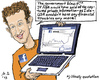 Cartoon: facebook stock (small) by MarkusSzy tagged zuckerman,facebook,stock,nsa,usa,government