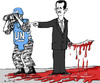 Cartoon: UN-Observers (small) by MarkusSzy tagged syria,un,assad,observing