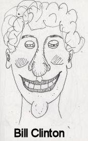 Cartoon: Caricature - Bill Clinton (medium) by chriswannell tagged cartoon,caricature,bill,clinton