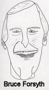 Cartoon: Caricature - Bruce Forsyth (medium) by chriswannell tagged cartoon,caricature,bruce,forsyth