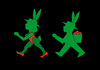 Cartoon: Osterhase und Bunny (small) by Thomas Bühler tagged ampelmännchen,ostern,osterhase,bunny