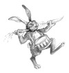 Cartoon: Hase mit Trommel (small) by Thomas Bühler tagged rabbit drums animals