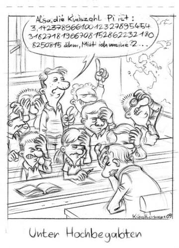 Cartoon: hochbegabte (medium) by künstlername tagged aha