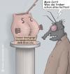 Cartoon: Zukunftsmusik (small) by moonman tagged geige,museum,antike,mutationen