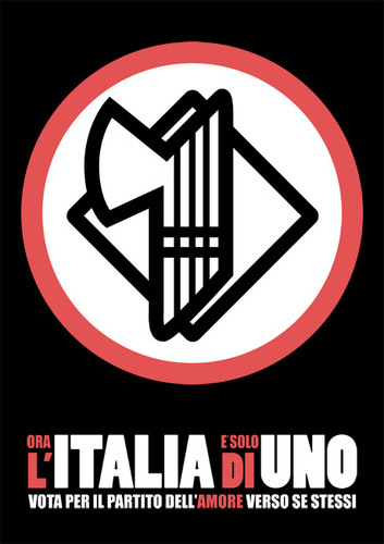 Cartoon: ITALIA di UNO (medium) by elmoro tagged berlusconi,graphic,digital,vector