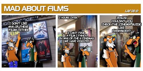 Cartoon: Cinema Guide (medium) by laf tagged laf,mad,about,films