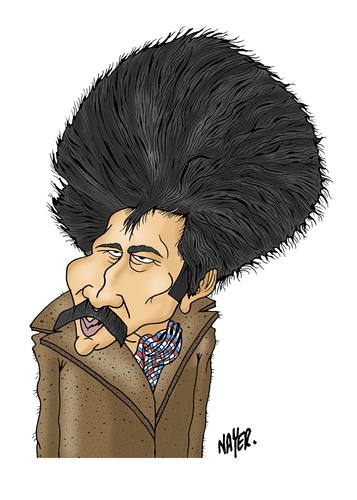 Cartoon: Marin Sorescu 2 (medium) by Nayer tagged marin,sorescu,romanian,romania,poet,playwright,novelist