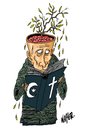 Cartoon: Holy Book (small) by Nayer tagged holy book religion god christianity islam bible