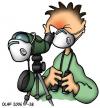 Cartoon: FFP-Maske (small) by ralfschnellegmxde tagged birding vogelbeobachtung vögel birds flu avian influenza
