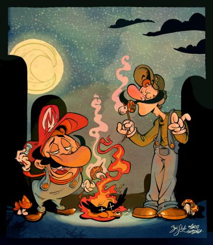 Cartoon: Wii set a fire....guy (medium) by Dirk ESchulz tagged dirk,mario brothers,super mario brothers,snes,donkey kong,gameboy,gamecube,jump and run,konsole,n64,nes,nintendo,nintendo ds,unterhaltungssoftware,videospiel,wii,ikone,revolutionär,hommage,parodie,karikatur,illustration,computerspiel,konsolenspiel,hüpspiel,pilz,mario,brothers,super,donkey,kong,jump,and,run,ds,shyguy,lakitu,luigi