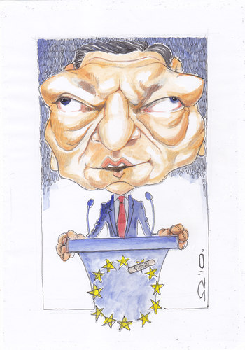 Cartoon: Jose Manuel Barosso (medium) by zed tagged jose,manuel,barosso,portugal,eurpean,commission,president,politician,portrait,caricature