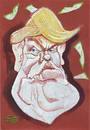 Cartoon: Donald Trump (small) by zed tagged donald trump usa new york business famous people portrait caricature dollar apprentice