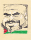 Cartoon: Leader Khaled (small) by zed tagged khaled,meshaal,palestine,gaza,hamas,politician,portrait,caricature