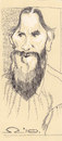 Cartoon: Tolstoy (small) by zed tagged leo tolstoy russia novelist realist war and peace portrait caricature