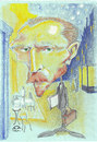 Cartoon: Vincent van Gogh (small) by zed tagged vincent van gogh zundert netherlads artist post impressionism depresion portrait caricature