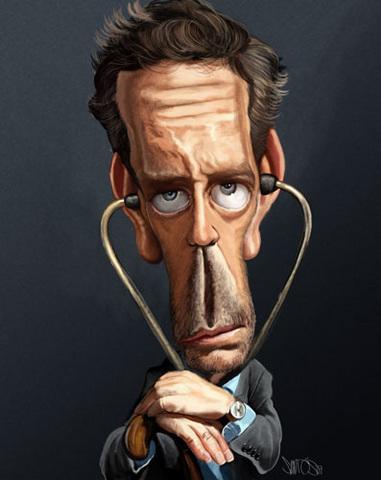 Cartoon: Dr. House Caricature (medium) by Caricaturas tagged dr,house,caricature