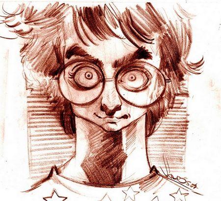 Cartoon: Harry Potter sketch (medium) by Caricaturas tagged harry,potter,sketch